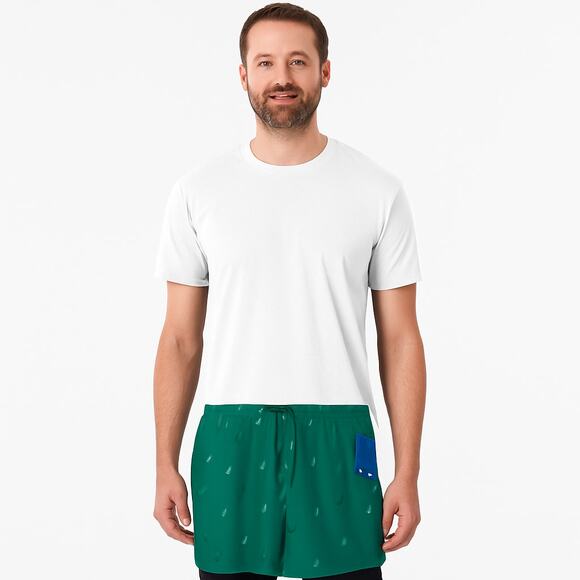 Nautica Men's Quick-Dry Multi-Logo 8" Swim Trunk Shorts - Size Large (NWT) - Picture 1 of 6